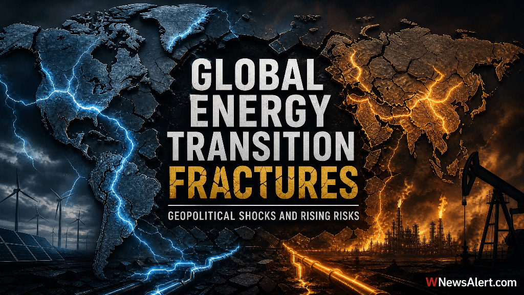 Global Energy Transition Fractures Amidst Geopolitical Shocks: A Looming Crisis?